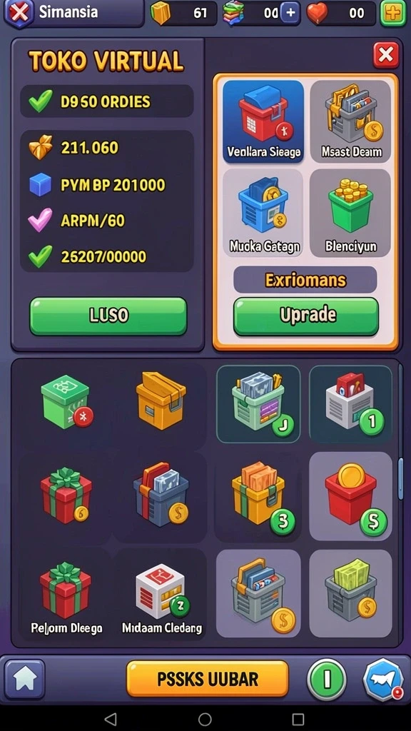333666 - Screenshot menunjukkan salah satu level menantang dalam game.